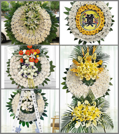 山西运城河津市赵家庄乡花圈速递